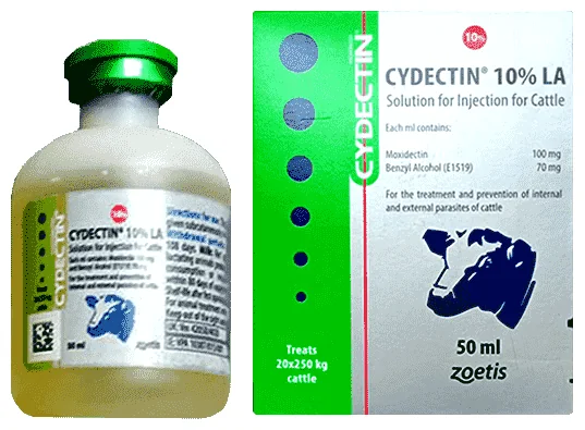 Cydectin (cattle) — صورة عبوة المنتج البيطري