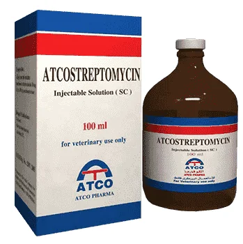 Atcostreptomycin — صورة عبوة المنتج البيطري