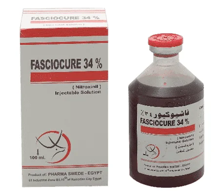 Fasciocure 34% — صورة عبوة المنتج البيطري