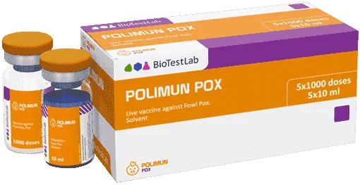 Polimun Pox — صورة عبوة المنتج البيطري