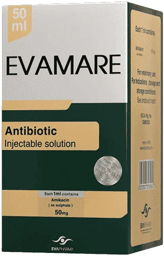 Evamare — صورة عبوة المنتج البيطري