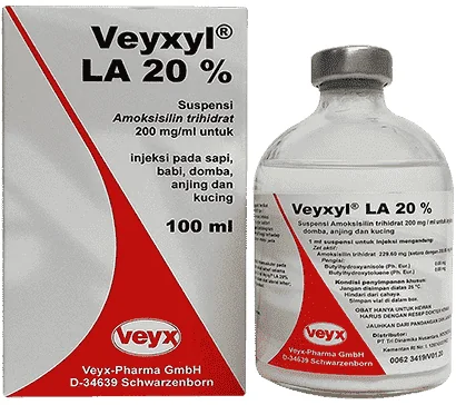Veyxyl LA 20% — صورة عبوة المنتج البيطري