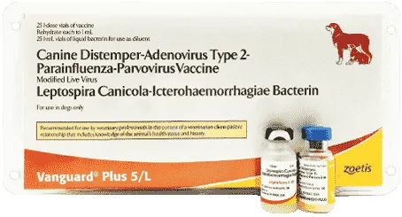 Vanguard Plus 5/L — صورة عبوة المنتج البيطري