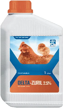 Deltazuril 2.5% — صورة عبوة المنتج البيطري