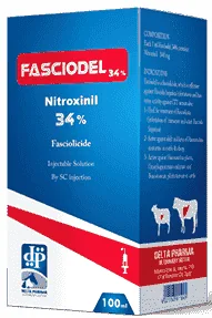 Fasciodel 34% — صورة عبوة المنتج البيطري