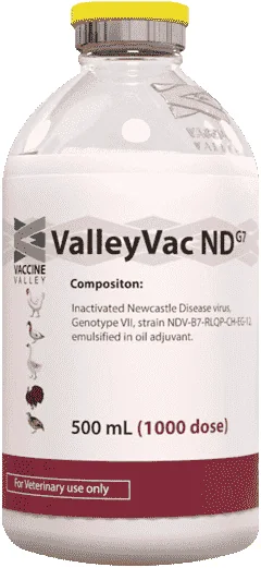 ValleyVac NDG7 — صورة عبوة المنتج البيطري
