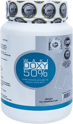 Waki Doxycycline %50 — صورة عبوة المنتج البيطري