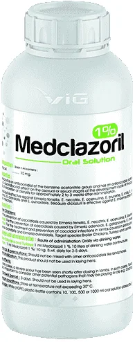 Medclazoril — صورة عبوة المنتج البيطري