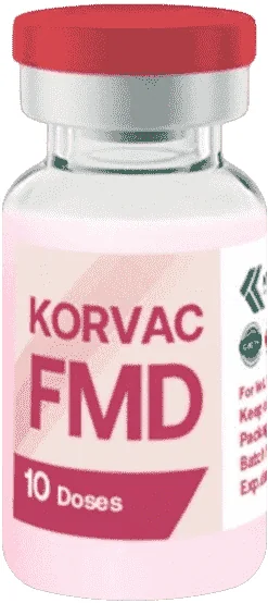 Korvac FMD — صورة عبوة المنتج البيطري