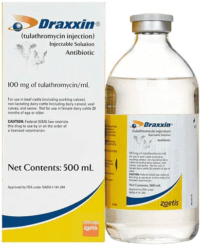 Draxxin — صورة عبوة المنتج البيطري