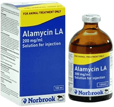 Alamycin LA 20% — صورة عبوة المنتج البيطري