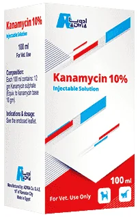 Kanamycin 10% — صورة عبوة المنتج البيطري
