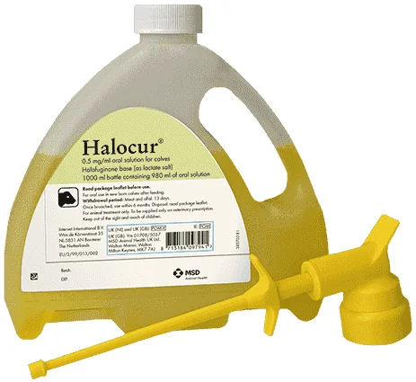 Halocur — صورة عبوة المنتج البيطري